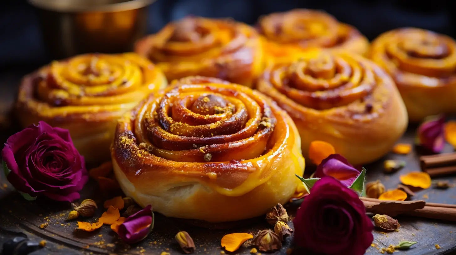 Premium Saffron and Cinnamon Buns, Cook with Saffron.